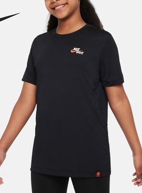Nike/耐克正品当季新款大童圆领透气运动休闲短袖FD3998-010