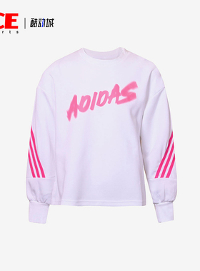 Adidas/阿迪达斯正品2025冬季款儿童日常圆领套头运动卫衣H42577