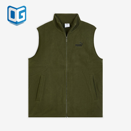 Puma/彪马正品2025冬季款男士日常立领保暖耐穿棉马甲693538-82