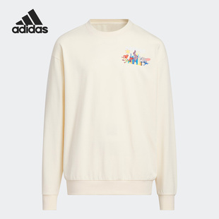 儿童透气印花运动长袖 新款 T恤IK6068 阿迪达斯正品 Adidas