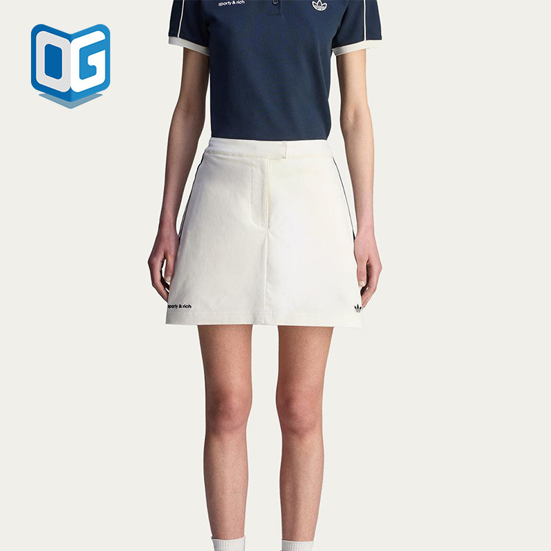 Adidas/阿迪达斯正品三叶草女士网球三条纹经典运动裙裤JL7194