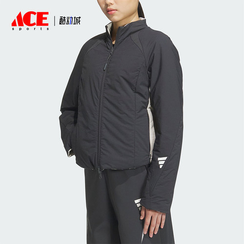 Adidas/阿迪达斯正品FUSTL W P JKT女士双面穿修身棉服JM4249