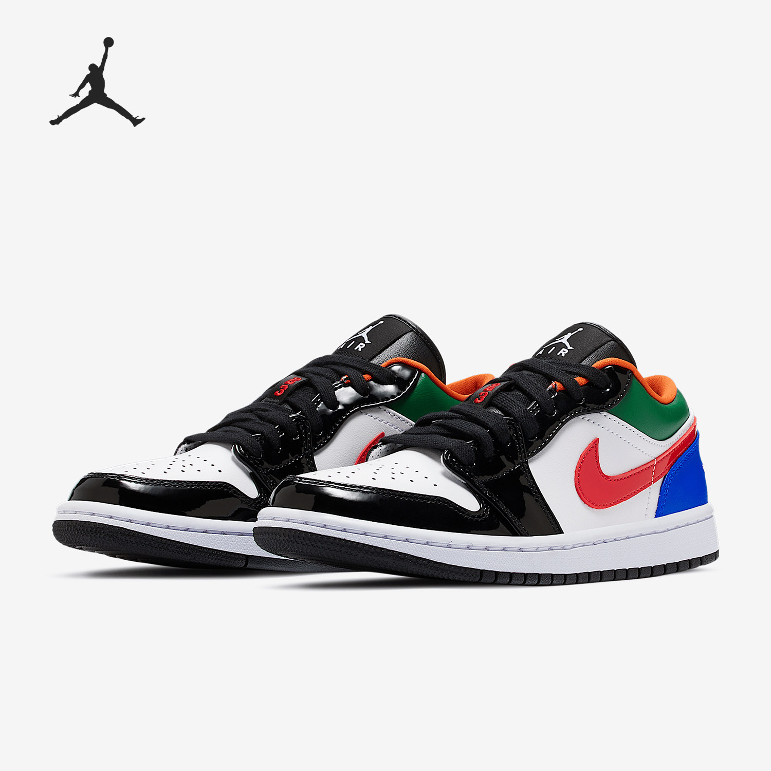 Nike/耐克AIR JORDAN 1 LOW AJ1低帮 彩色拼接湖人女篮球鞋CZ4776