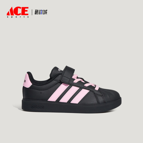 Adidas/阿迪达斯正品小童运动舒适耐磨贴合休闲板鞋LA8417