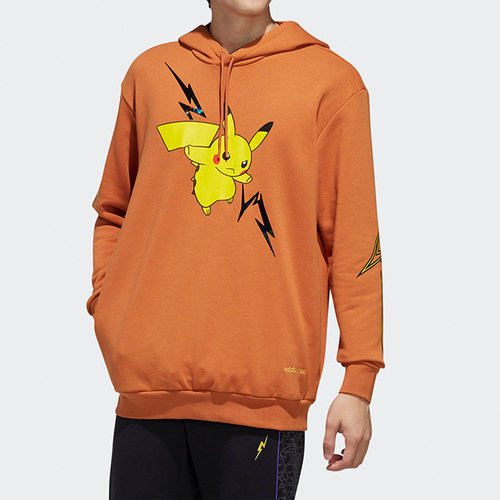 Adidas/阿迪达斯正品新款neo 宝可梦联名男子连帽套头卫衣FU3924