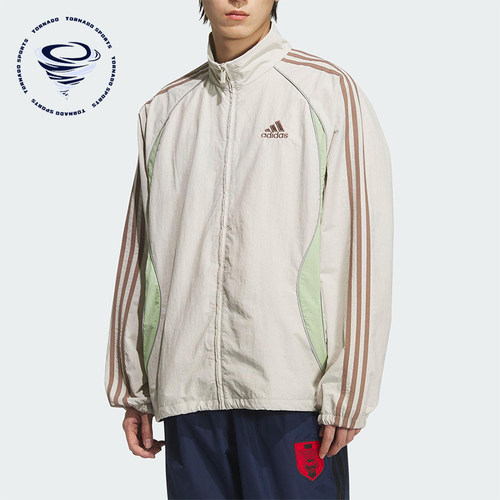 Adidas/阿迪达斯正品TEAMGEIST TT男士立领宽松运动外套KE5846
