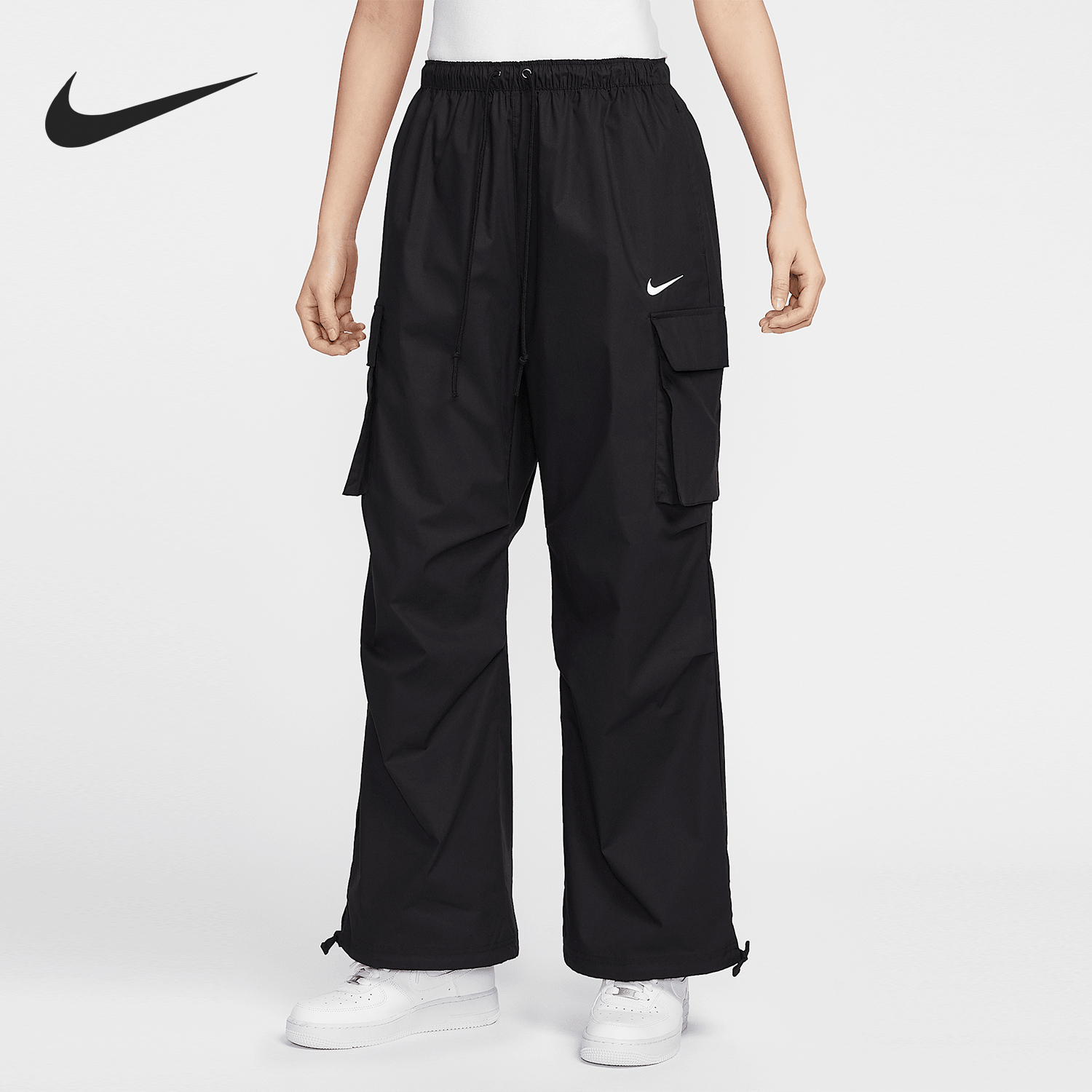 Nike/耐克官方正品Sportswear女士中腰梭织工装长裤IF0392-010