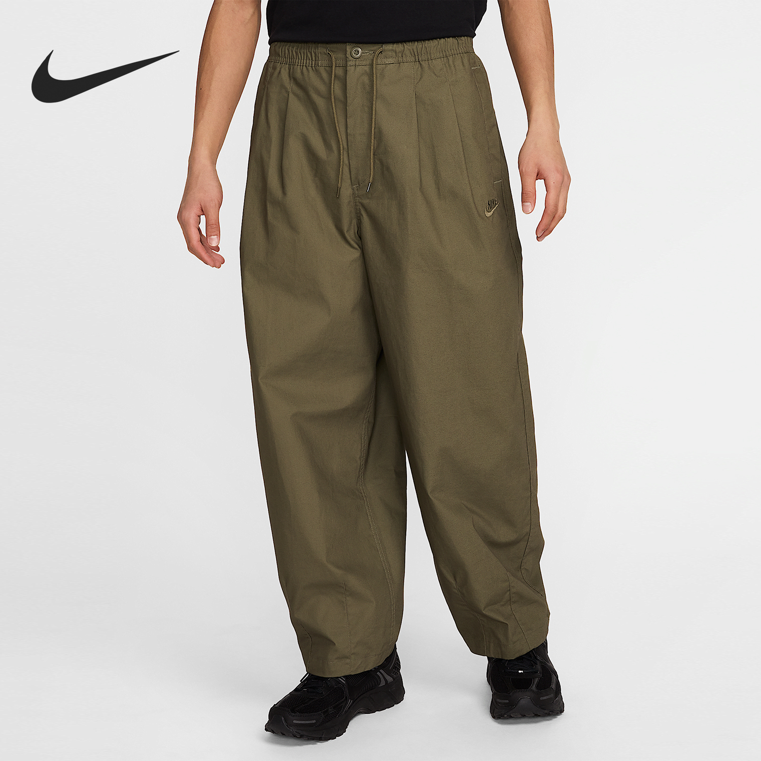 Nike/耐克官方正品CLUB男士宽松透气梭织灯笼运动长裤HJ1974-222