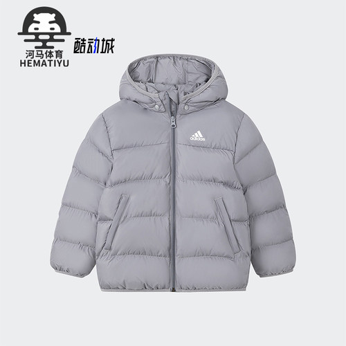 阿迪达斯儿童保暖连帽棉服