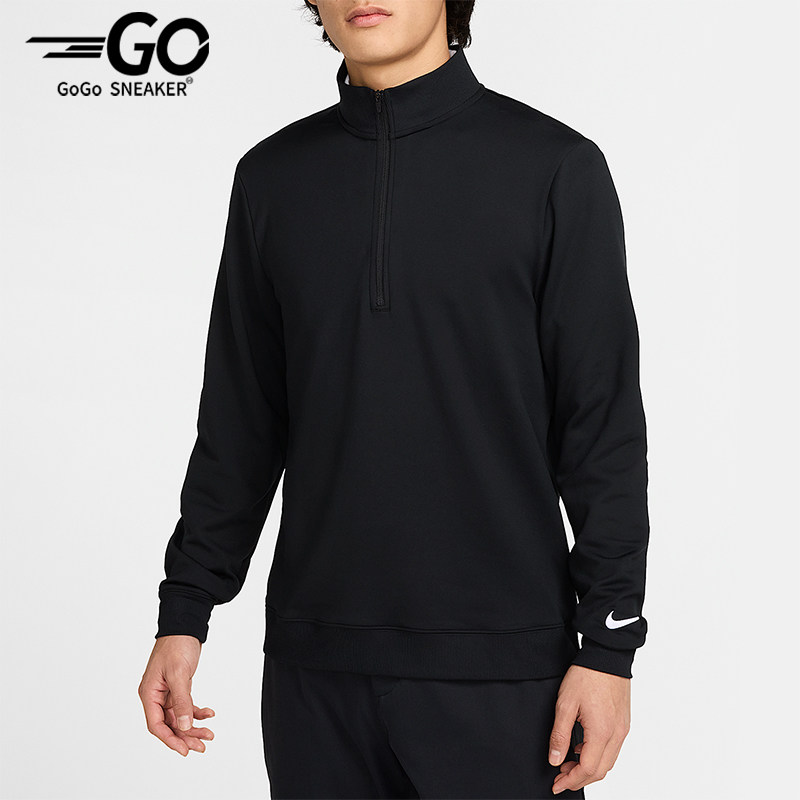 Nike/耐克正品2025男士刺绣立领套头高尔夫长袖上衣FZ7523-010,运动服/休闲服装,运动T恤,淘宝优惠券,粉丝福利购,淘宝优惠卷