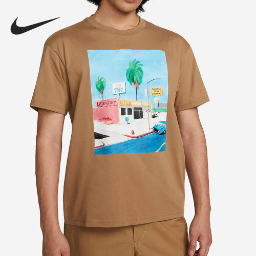 Nike/耐克正品夏季新款男子卡通涂鸦运动短袖上衣DR7766-258