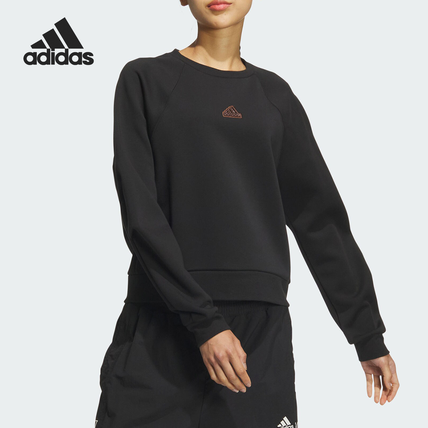Adidas/阿迪达斯正品TECH CREW女士运动休闲卫衣JJ1107