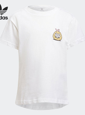 Adidas/阿迪达斯正品当季新款运动休闲时尚小童短袖T恤 H22618