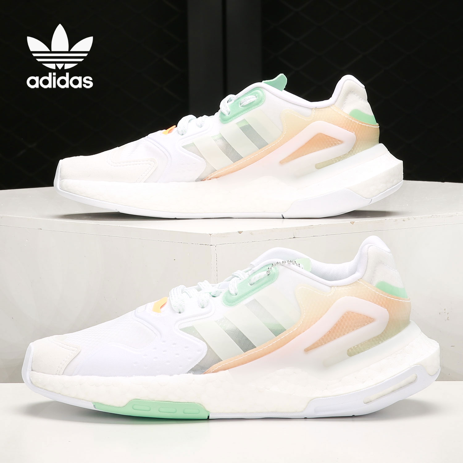Adidas/阿迪达斯正品2021年男女夏季三叶草减震运动休闲鞋 GW4910
