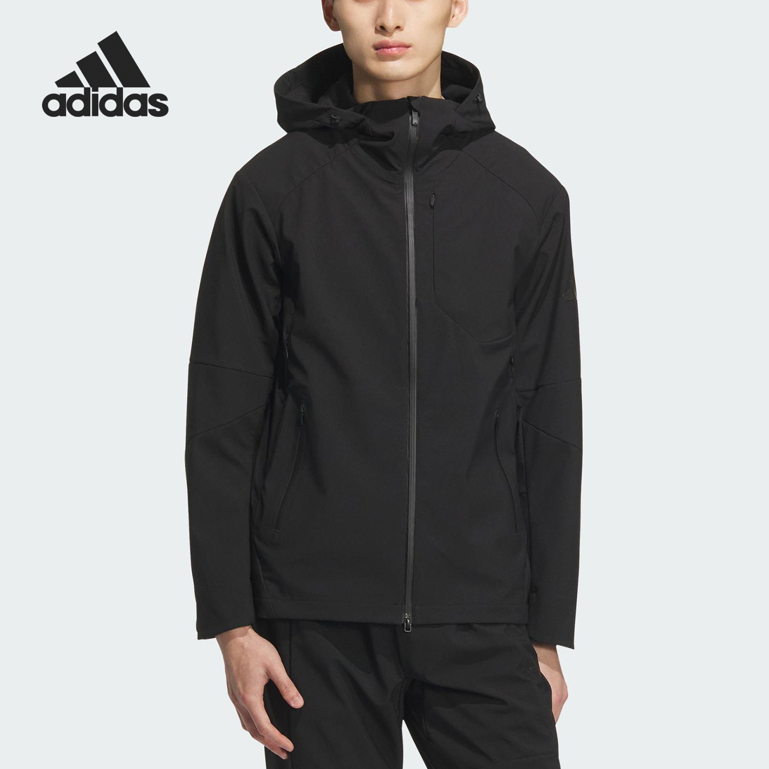 Adidas/阿迪达斯官方正品2025秋季款男士运动休闲连帽外套KA1218