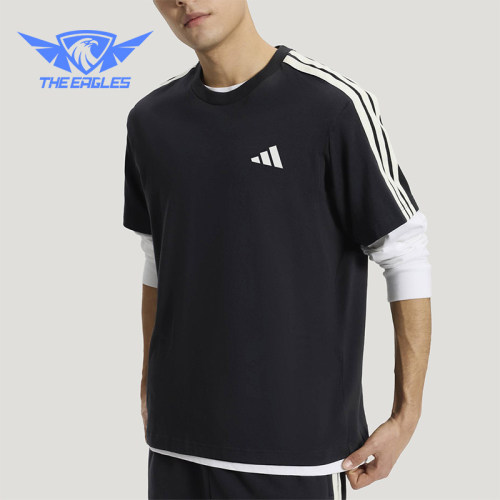 Adidas/阿迪达斯正品2026年男士日常休闲经典运动短袖T恤KR2490
