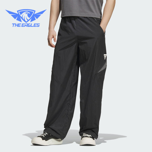 Adidas/阿迪达斯正品2025夏季款男士运动梭织经典宽松长裤KB5953