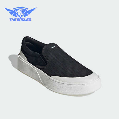 Adidas/阿迪达斯正品LABCOURT LIGHT男女厚底一脚蹬板鞋KJ4576