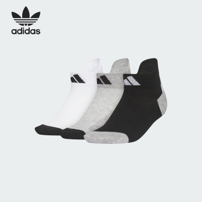 Adidas/阿迪达斯正品三叶草儿童透气针织运动袜三双装JN3848