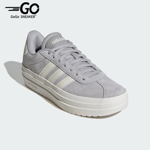 Adidas/阿迪达斯正品VL COURT BOLD女士经典厚底耐磨板鞋IF9784