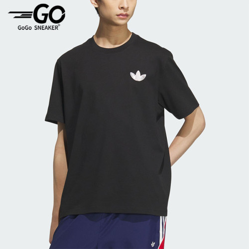 Adidas/阿迪达斯正品三叶草男女透气针织休闲柔软短袖T恤KC3119
