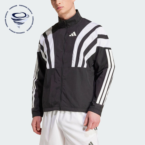 Adidas/阿迪达斯正品2025秋季款男士休闲跑步立领运动外套HZ3692