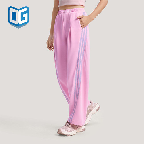 Adidas/阿迪达斯正品2026春季款女士日常印花直筒运动长裤KS0035