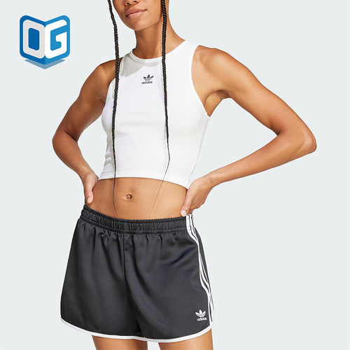 Adidas/阿迪达斯正品三叶草女士经典时尚工字修身无袖背心JC9007
