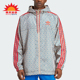 新款 三叶草男士 连帽印花夹克外套JJ1626 阿迪达斯正品 Adidas
