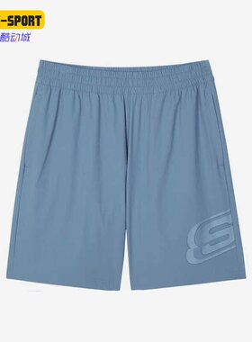Skechers/斯凯奇正品夏季男子舒适休闲运动训练短裤 L222M018