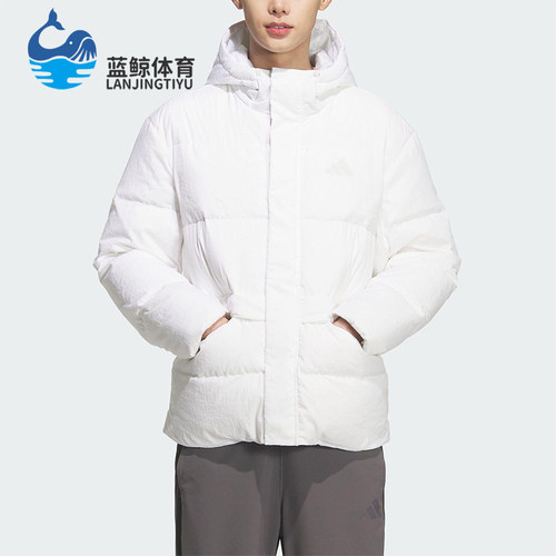 Adidas/阿迪达斯正品V DOWN JKT男女连帽保暖运动羽绒服KQ5520