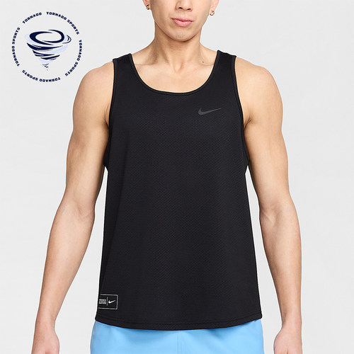 Nike/耐克正品夏季男士休闲针织运动圆领透气背心T恤HV7073-010