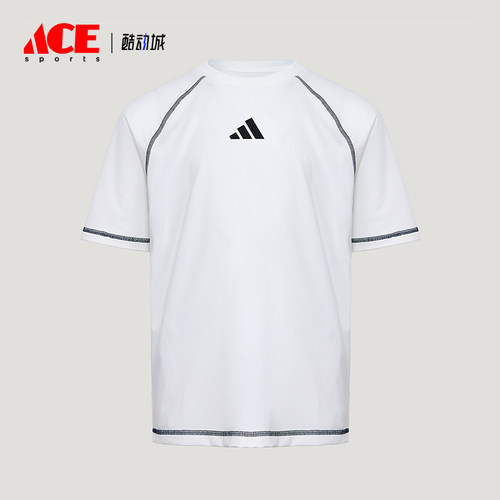 Adidas/阿迪达斯正品夏季儿童运动经典针织透气休闲短袖T恤KY8370