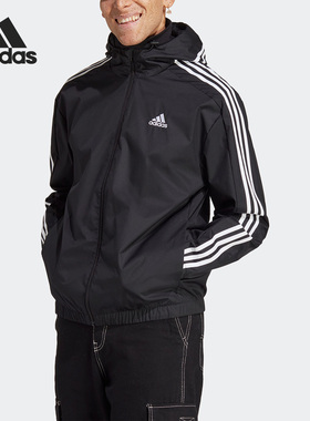 Adidas/阿迪达斯正品M 3S WB RIPSTOP男子连帽夹克外套IB0384