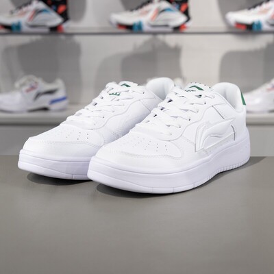 李宁正品浮舟男子经典简约百搭舒适厚底防滑运动休闲鞋AGCS419-2