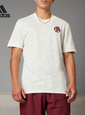 Adidas/阿迪达斯正品拜仁足球休闲男士运动短袖球衣HR3726