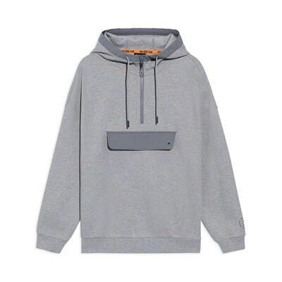 李宁正品韦德系列男运动休闲时尚简约针织连帽卫衣套头衫AWDS195