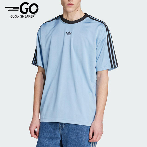 Adidas/阿迪达斯正品三叶草男士经典套头户外经典圆领短袖JW5879