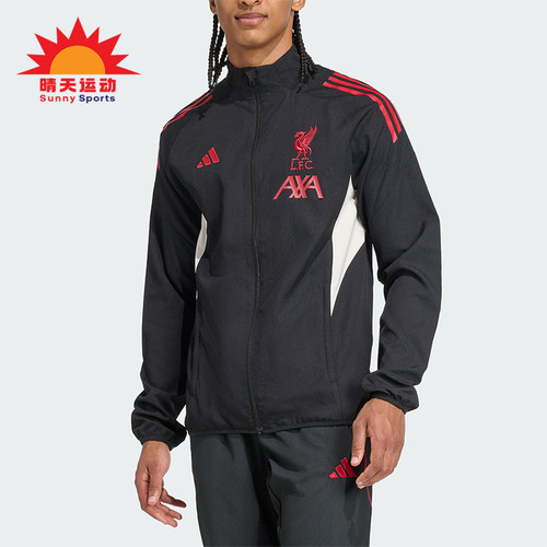 Adidas/阿迪达斯正品利物浦男士立领足球运动梭织夹克外套JV6572