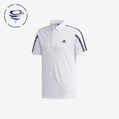 Adidas/阿迪达斯正品男士条纹简约运动透气短袖Polo衫DJ3591