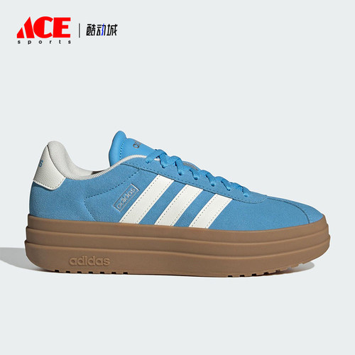 Adidas/阿迪达斯正品VL COURT BOLD女士耐磨厚底休闲板鞋KJ6855