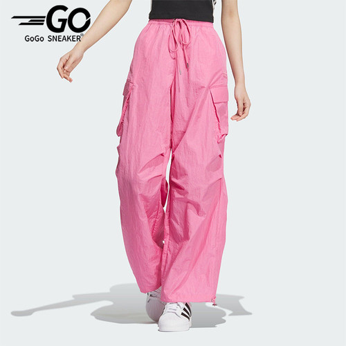 Adidas/阿迪达斯正品三叶草女士宽松透气工装运动休闲长裤JD1126