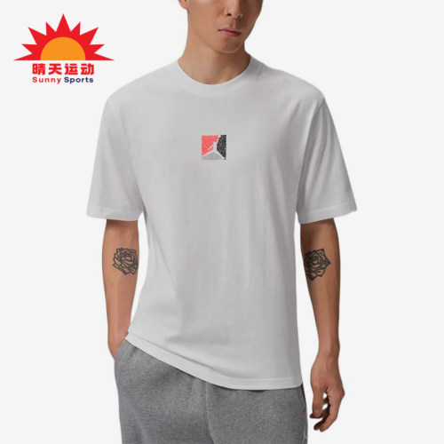 Nike/耐克正品JORDAN新款男白色印花圆领经典短袖T恤IF3065-100