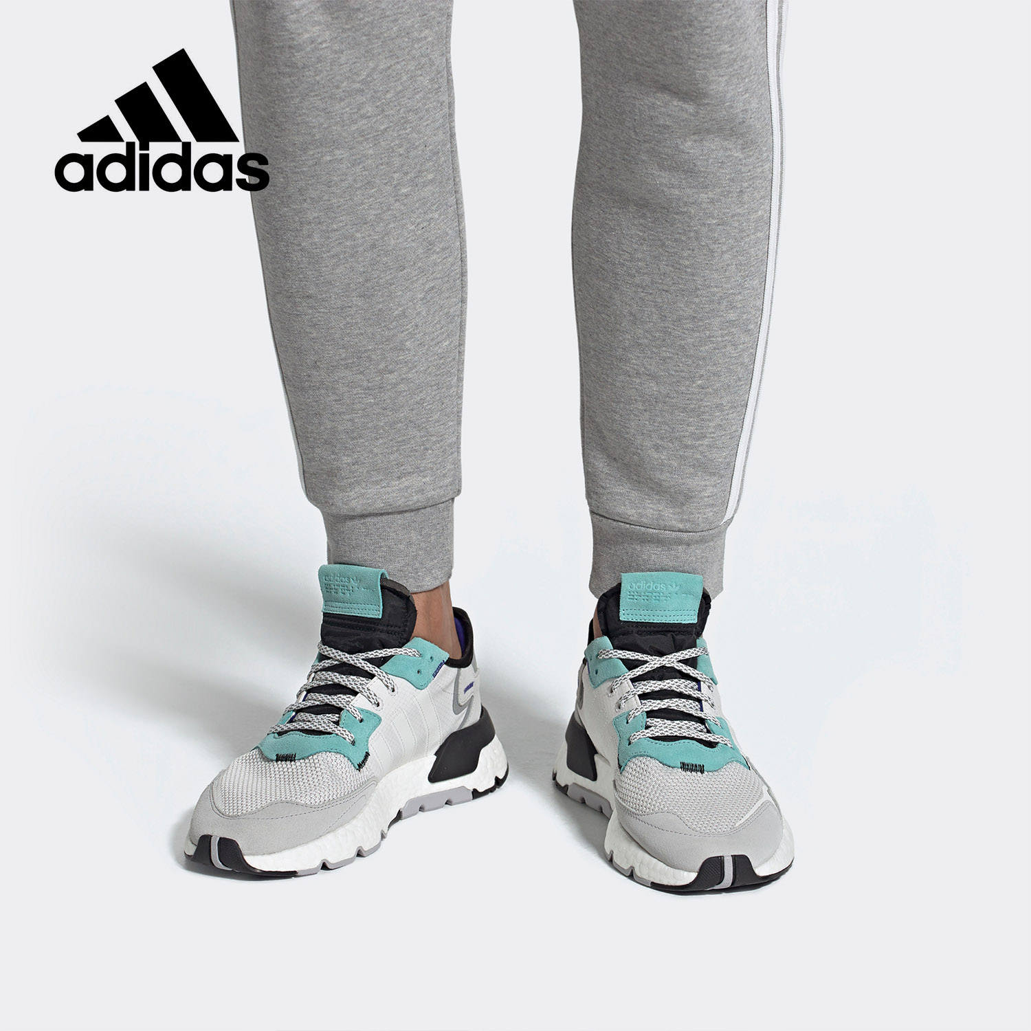 Adidas/阿迪达斯正品 三叶草 NITE JOGGER 男女经典休闲鞋EE5882