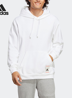 Adidas/阿迪达斯正品冬季新款男女休闲运动连帽卫衣IL8297