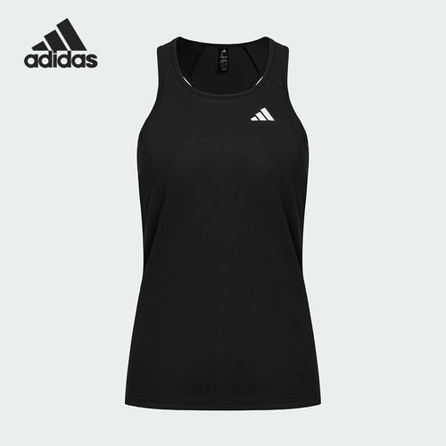 Adidas/阿迪达斯正品夏季女士跑步透气无袖背心T恤BHR9988