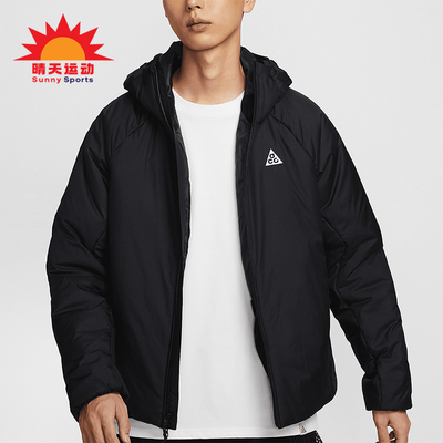 耐克男士运动保暖连帽宽松外套