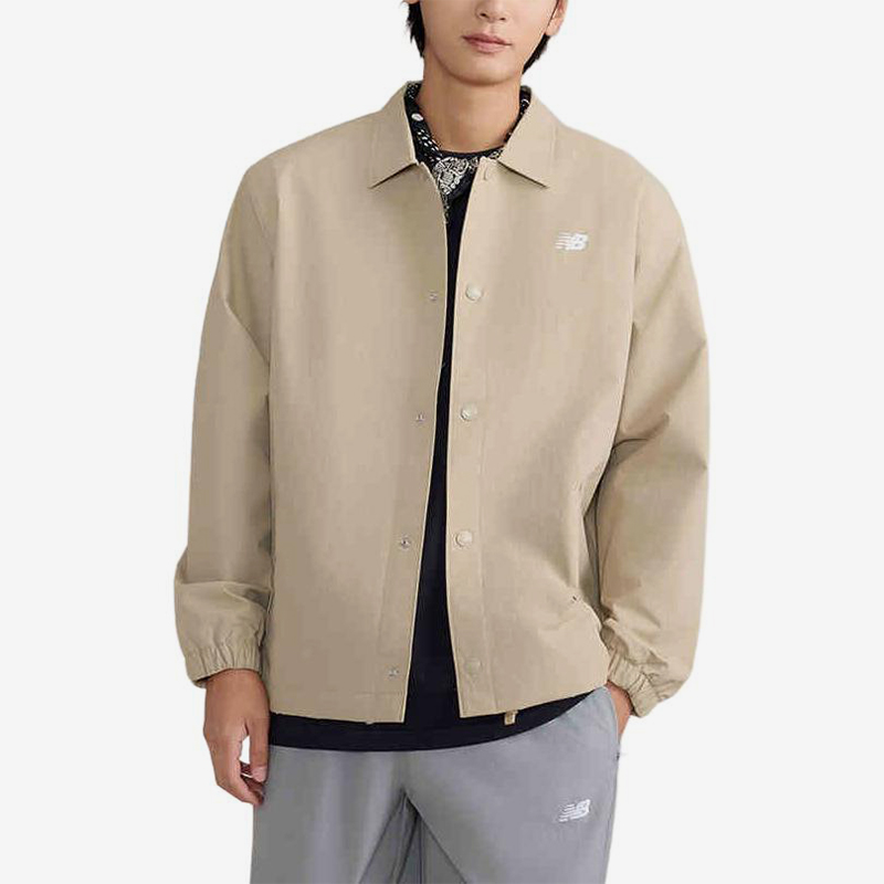 New Balance/NB正品秋季新款男女梭织翻领夹克外套AMJ43312-SOT