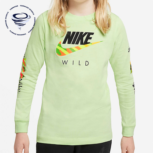 Nike/耐克正品SPORTSWEAR大童舒适简约经典休闲长袖T恤DC7643-383