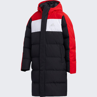 Adidas/阿迪达斯正品大童中长款连帽运动训练羽绒服GR2861